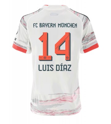 Bayern Munich Luis Diaz #14 Bortatröja Dam 2025-26 Kortärmad Bayern Munich Luis Diaz #14 Bortatröja Dam 2025-26 Kortärmad